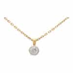 Vintage Asprey Diamond Solitaire Necklace