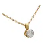 Vintage Asprey Diamond Solitaire Necklace