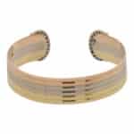 Vintage Cartier Diamond Double C Torque Bangle