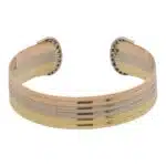 Vintage Cartier Diamond Double C Torque Bangle