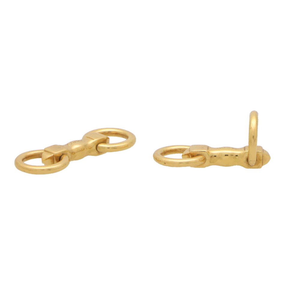Vintage Cartier Round Snaffle Bar Cufflinks