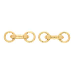 Vintage Cartier Round Snaffle Bar Cufflinks
