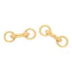 Vintage Cartier Round Snaffle Bar Cufflinks