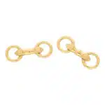 Vintage Cartier Round Snaffle Bar Cufflinks