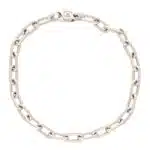Vintage Cartier Spartacus Link Chain Bracelet in White Gold
