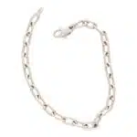Vintage Cartier Spartacus Link Chain Bracelet in White Gold