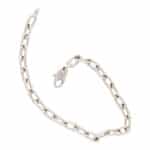 Vintage Cartier Spartacus Link Chain Bracelet in White Gold