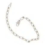 Vintage Cartier Spartacus Link Chain Bracelet in White Gold