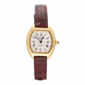 Vintage 150th Anniversary Cartier Mini Tonneau Gold Watch
