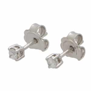 Solitaire 0.20 Carat Diamond Stud Earrings