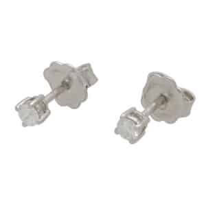 Solitaire 0.31 Carat Diamond Stud Earrings