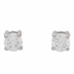 Solitaire 0.40 Carat Diamond Stud Earrings