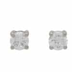 Solitaire 0.50 Carat Diamond Stud Earrings