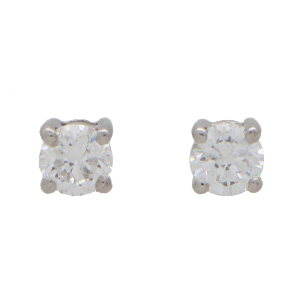 Solitaire 0.50 Carat Diamond Stud Earrings