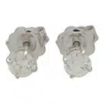 Solitaire 0.80 Carat Diamond Stud Earrings