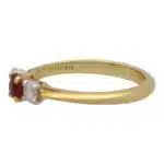 Vintage Tiffany & Co. Ruby and Diamond Three Stone Ring