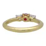 Vintage Tiffany & Co. Ruby and Diamond Three Stone Ring
