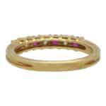 Vintage Tiffany & Co. Ruby and Diamond Half Eternity Ring