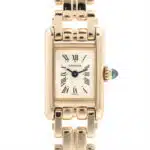 Vintage Cartier Mini Tank Watch in 18k Yellow Gold