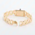Vintage Cartier Mini Tank Watch in 18k Yellow Gold