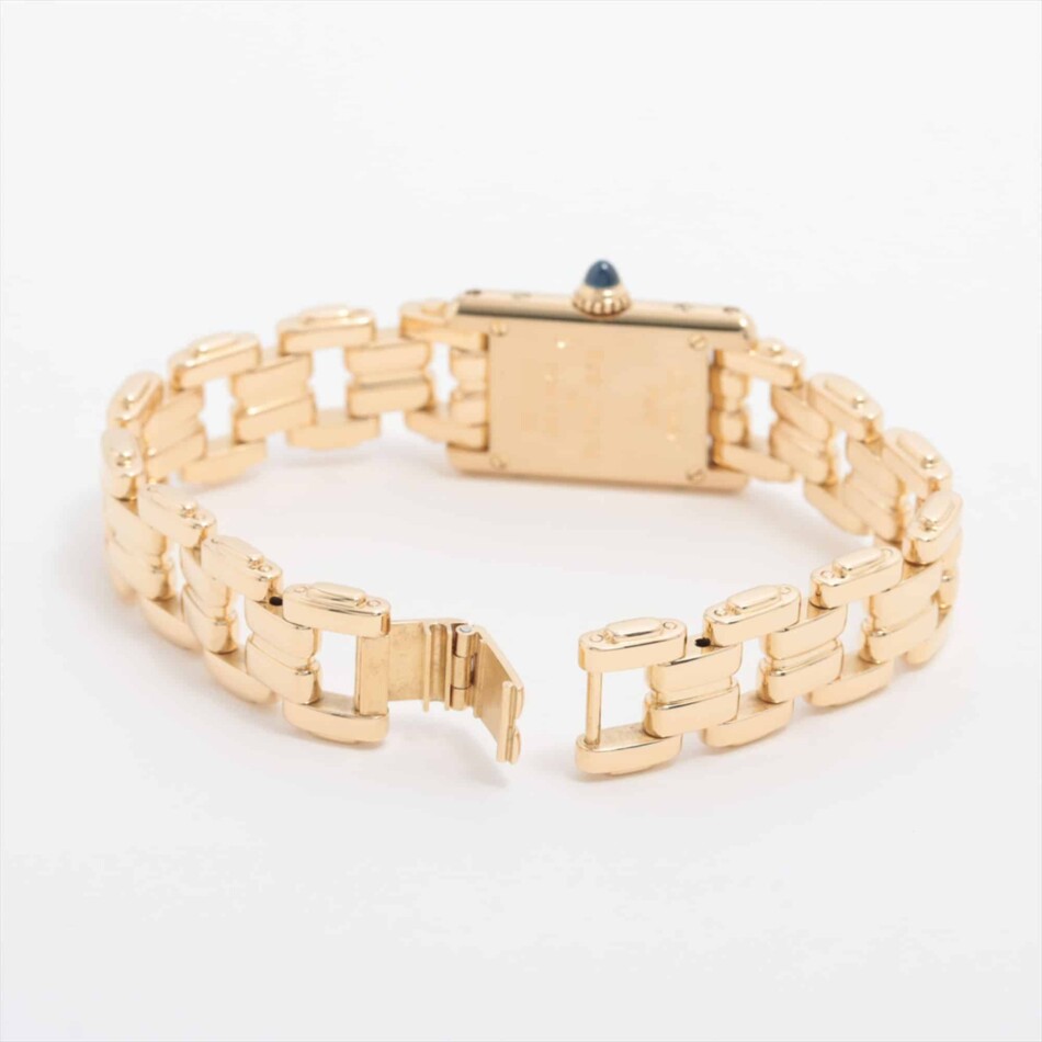 Vintage Cartier Mini Tank Watch in 18k Yellow Gold