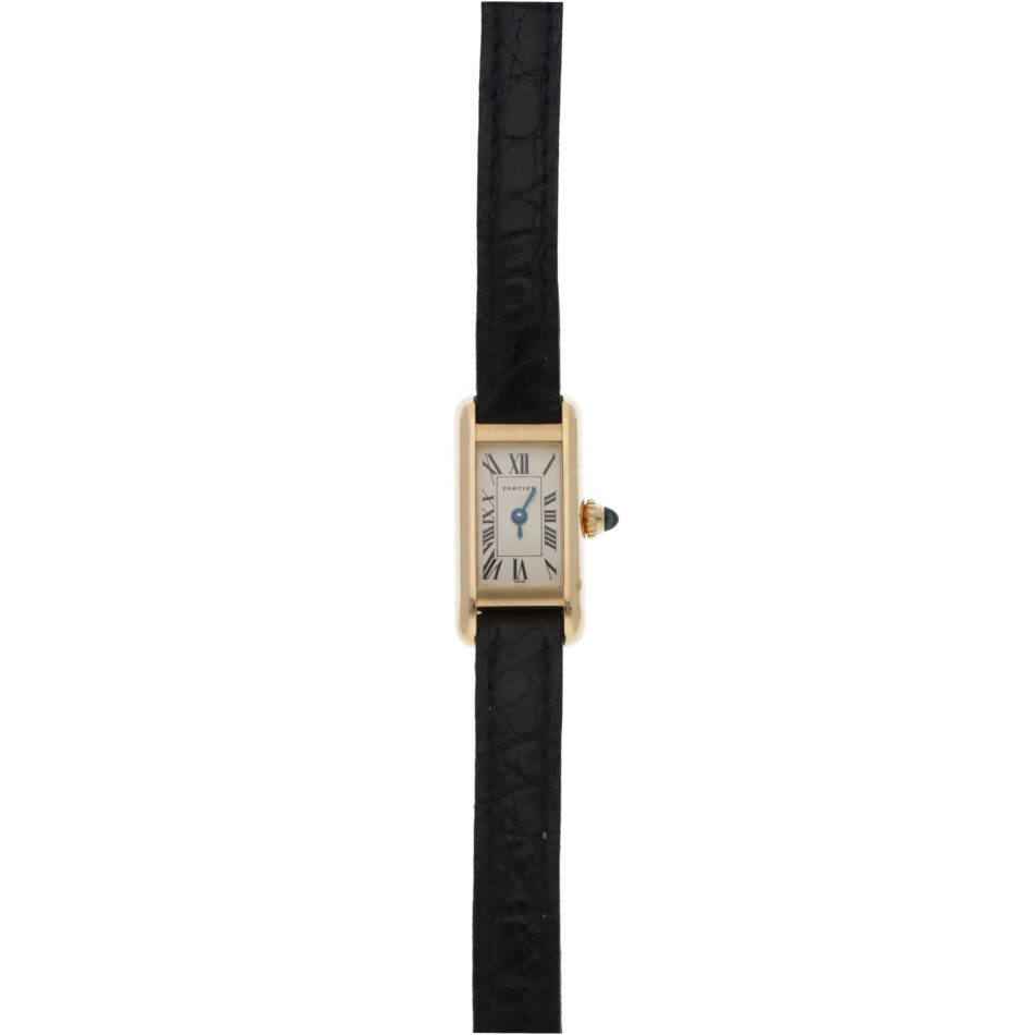 Vintage Cartier Tank Mini Allongee Yellow Gold Watch