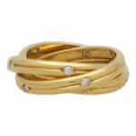 Vintage Cartier Constellation Diamond Trinity Ring, Size 54