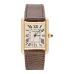 Vintage Yellow Gold Cartier Tank Louis Wristwatch