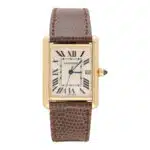 Vintage Yellow Gold Cartier Tank Louis Wristwatch