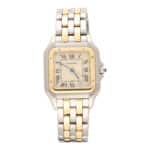 Vintage 27mm Cartier Panthere Gold and Steel Watch