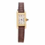 Vintage Cartier Tank Allongee Yellow Gold Watch