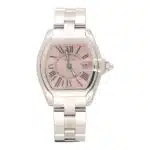 Vintage Cartier Roadster Watch with Pink Dial, 2675