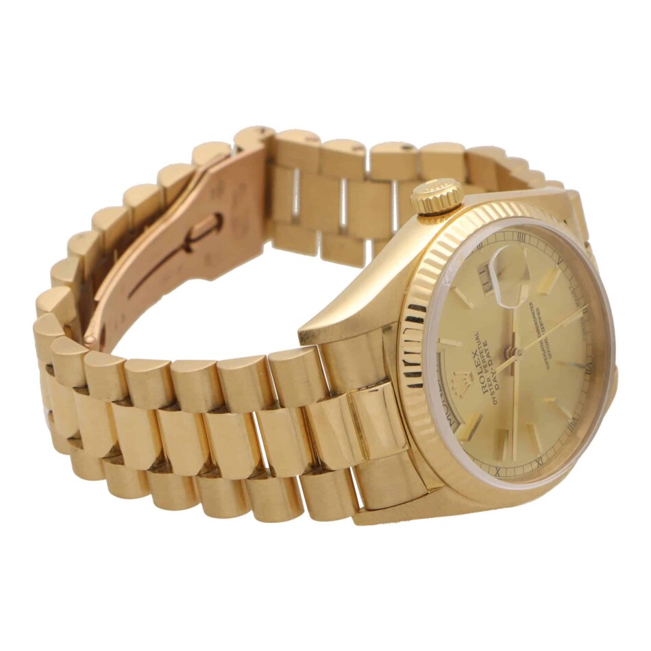 Vintage 1987 Rolex Day Date President Watch in 18ct Yellow Gold