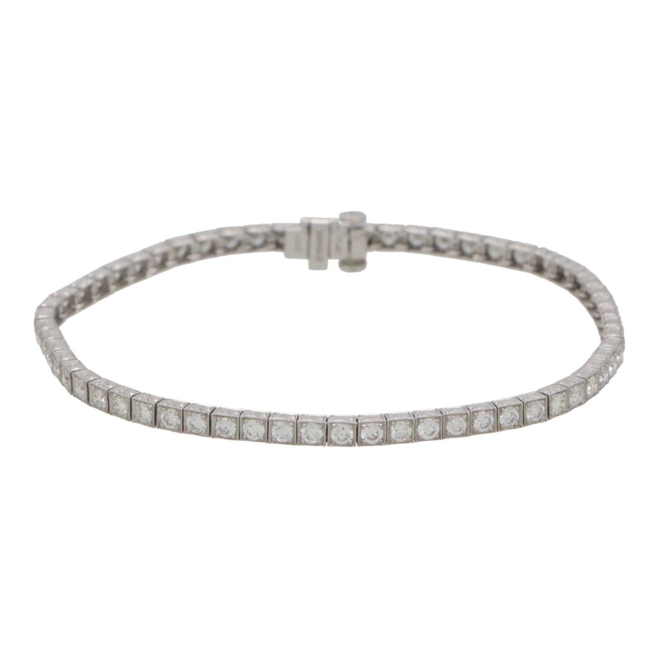 2.52 Carat Diamond Line Tennis Bracelet