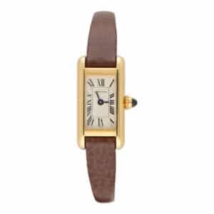 Vintage Cartier Tank Allongee Yellow Gold Watch