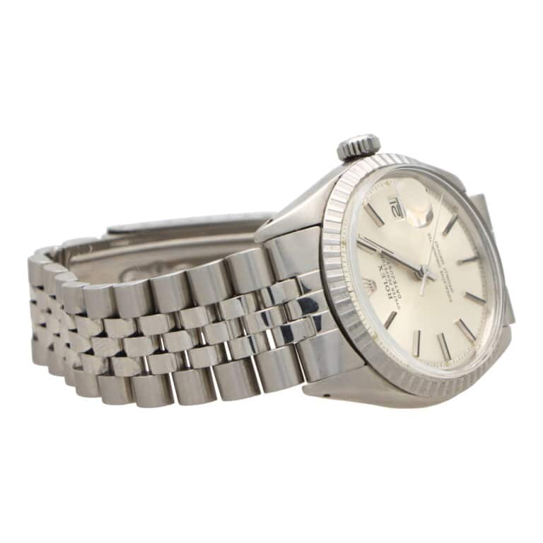 Vintage 1974 Rolex Oyster Perpetual Datejust PiePan silver dial
