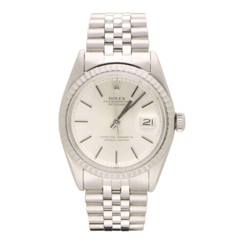 Vintage 1974 Rolex Oyster Perpetual Datejust PiePan silver dial