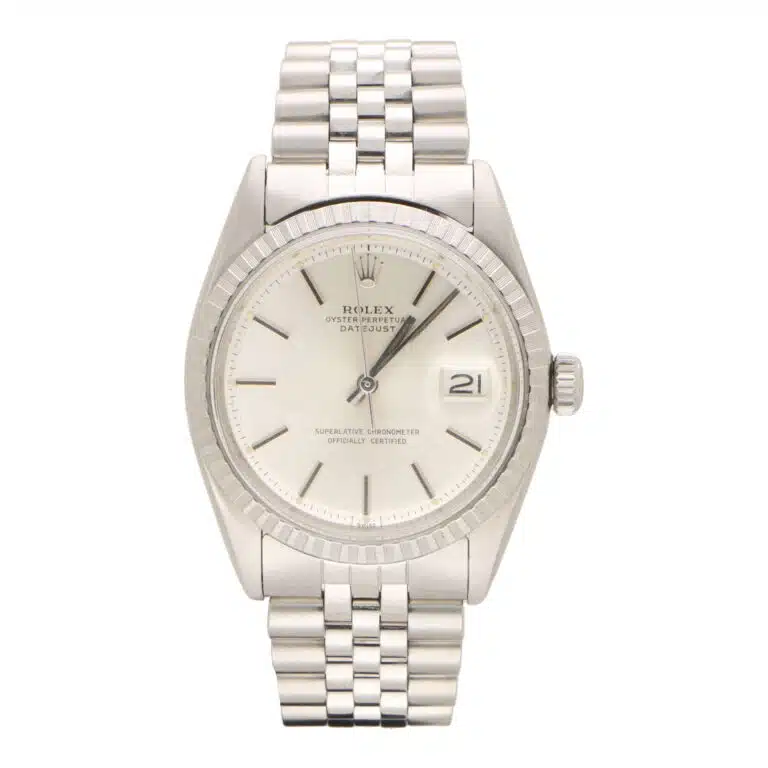 Vintage 1974 Rolex Oyster Perpetual Datejust PiePan silver dial