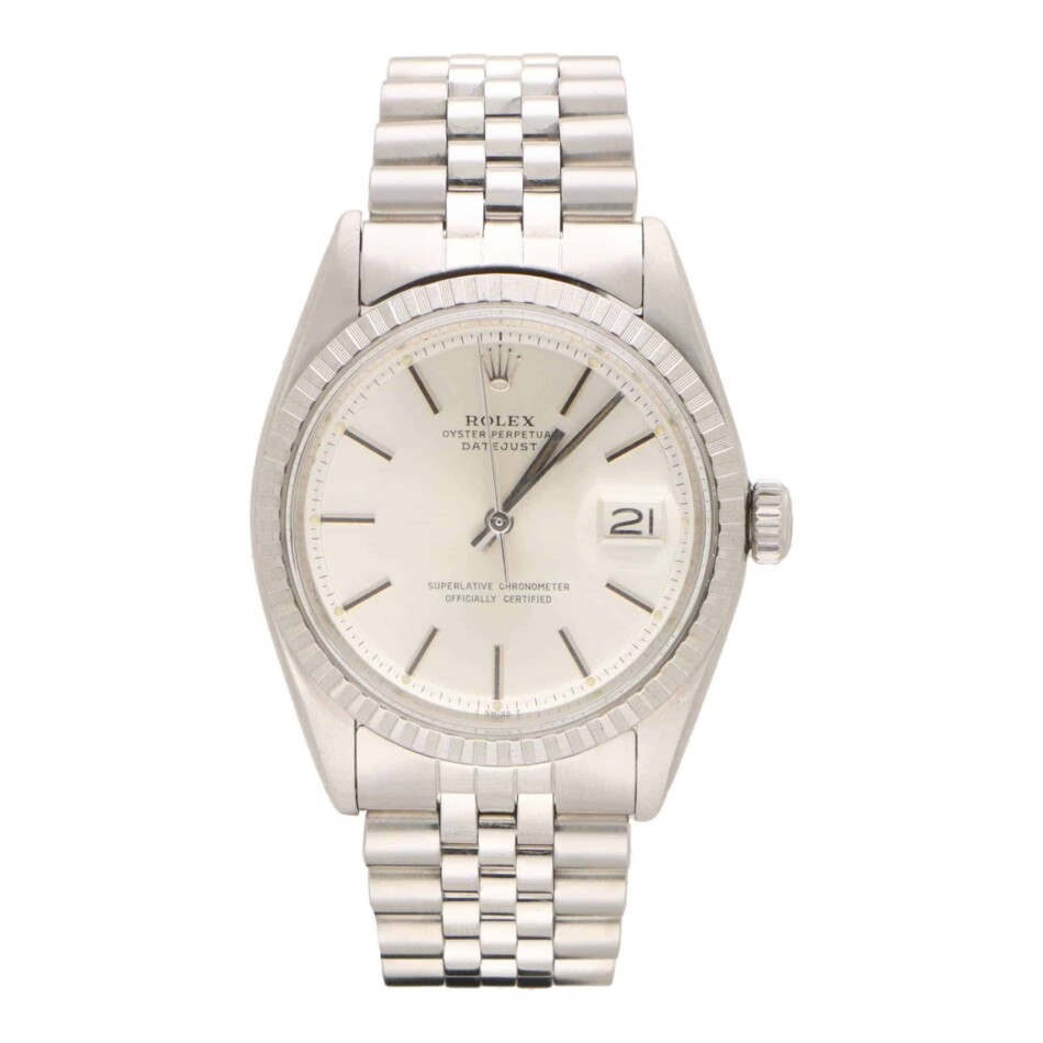 Vintage 1974 Rolex Oyster Perpetual Datejust PiePan silver dial