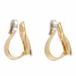 Vintage Cartier Diamond Trinity C Earrings