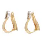 Vintage Cartier Diamond Trinity C Earrings