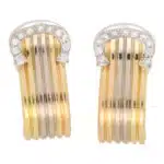Vintage Cartier Diamond Trinity C Earrings