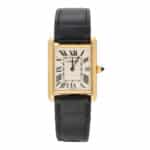 Vintage 2005 Yellow Gold Cartier Tank Louis Wristwatch
