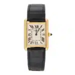 Vintage 2005 Yellow Gold Cartier Tank Louis Wristwatch