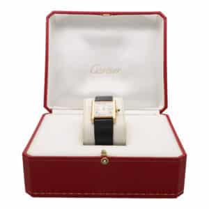 Vintage 2005 Yellow Gold Cartier Tank Louis Wristwatch