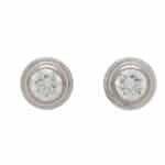 Vintage Cartier XS D'Amour Diamond Stud Earrings