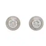 Vintage Cartier XS D'Amour Diamond Stud Earrings