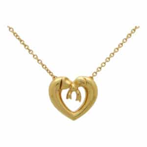 Vintage Tiffany & Co. Heart Bow Necklace