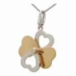 Vintage Cartier Clover Heart Diamond Charm