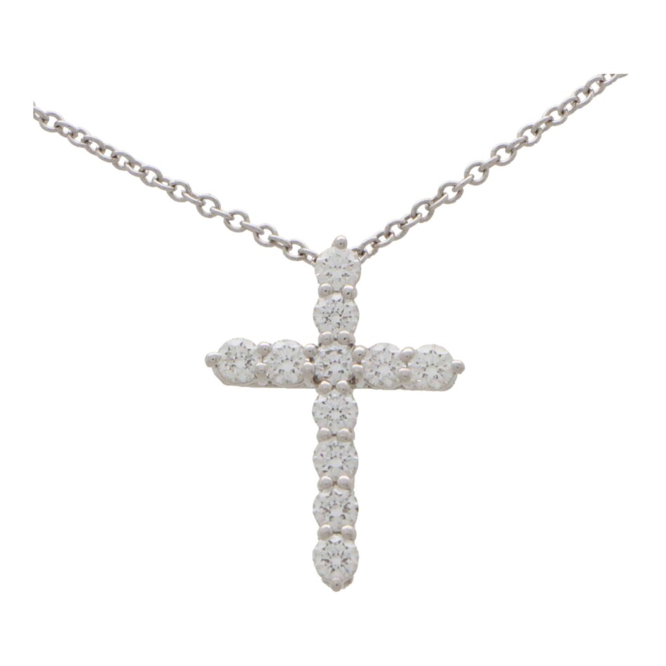 Vintage Tiffany & Co. Diamond Cross